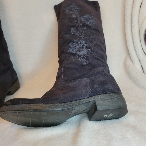 Sundance Embroidered Suede Boots - Picture 6 of 8